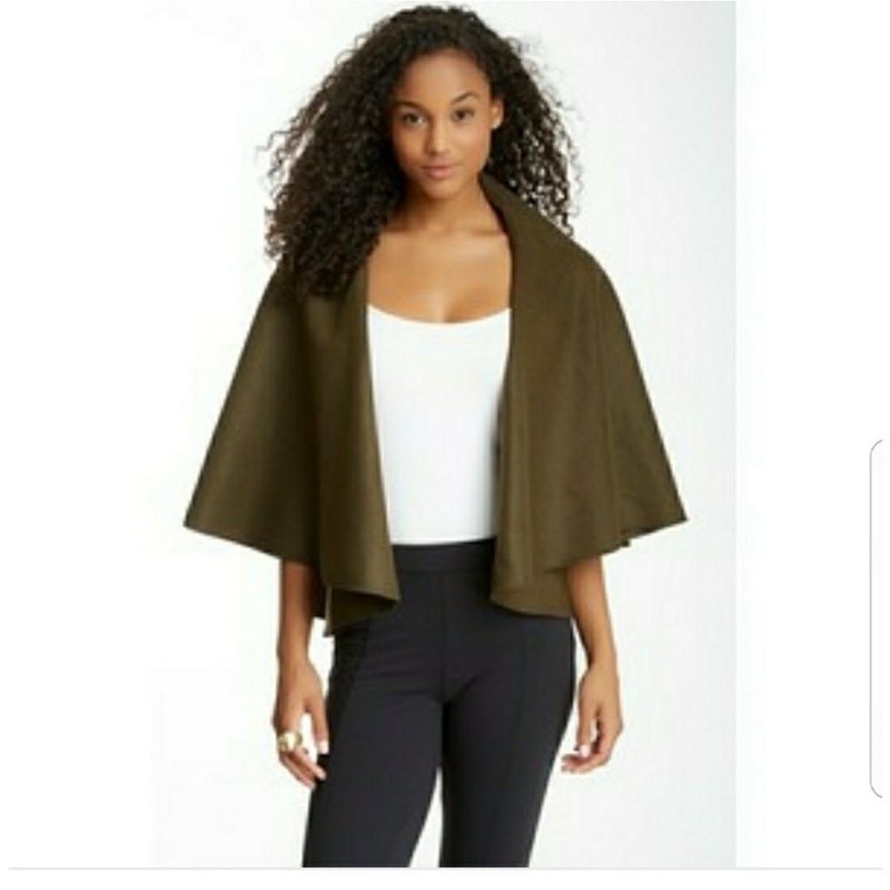Willow & Clay Khaki Cape Shawl